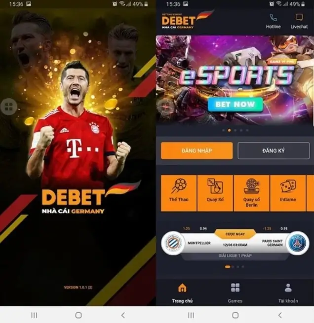 Tải app Debet-Tận hưởng cá cược ngay trên chính điện thoại của bạn